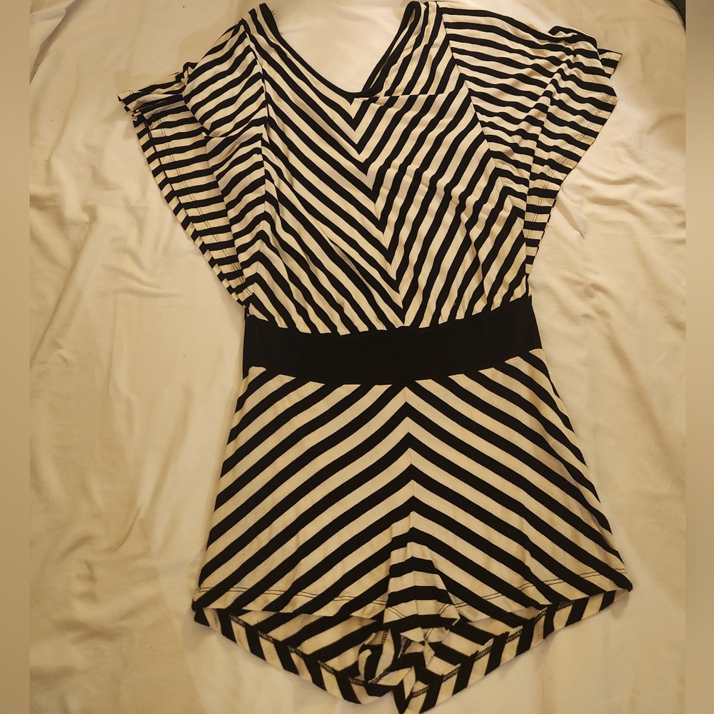 Black & White Romper